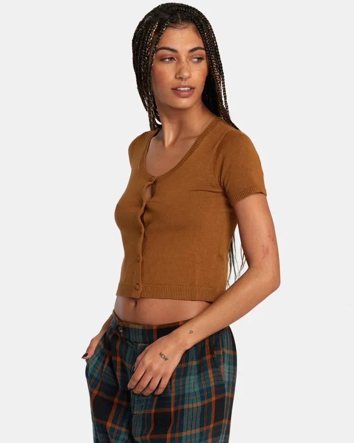 RVCA Sweaters Float Sweater Workwear Brown 8211 Women