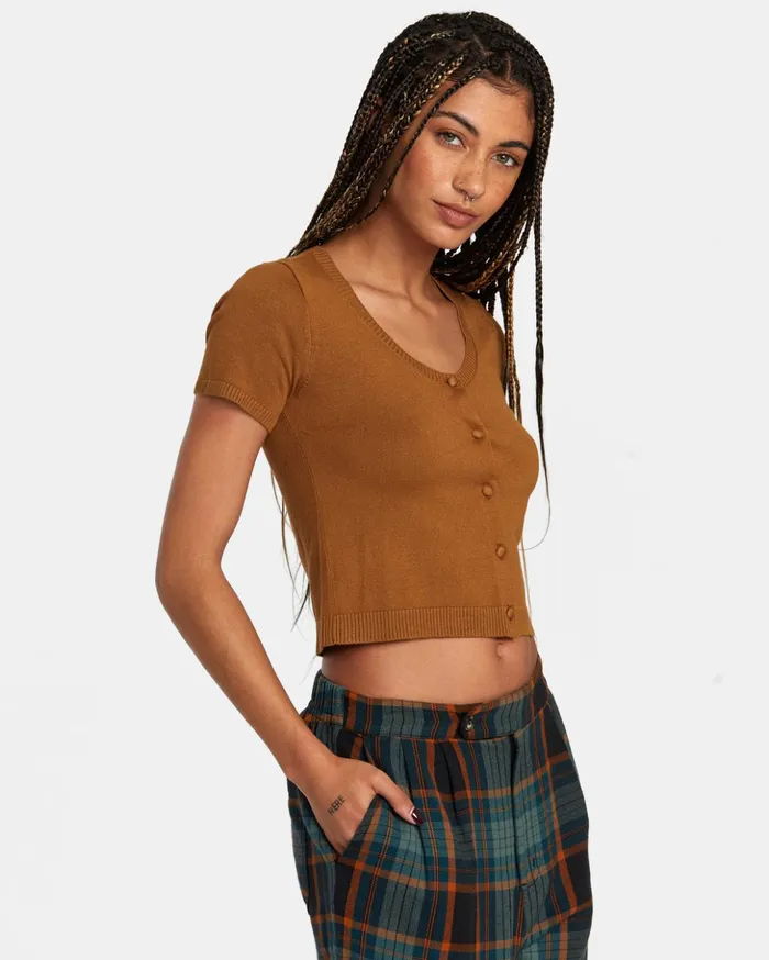 RVCA Sweaters Float Sweater Workwear Brown 8211 Women