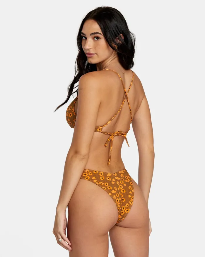 RVCA Swim New Arrivals Poppy Eco Rib High Leg Bikini Bottoms Sienna 8211 Women RVCA Swim New Arrivals Poppy Eco Rib High Leg Bikini Bottoms Sienna 8211 Women