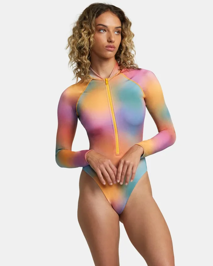 RVCA Swim New Arrivals Rose Machado OnePiece Swimsuit Multi 8211 Women