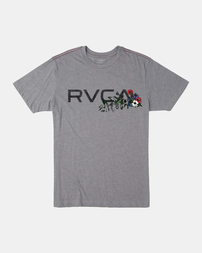 RVCA Tees Tanks Boy039s Arrangement Tee Smoke 8211 Boys
