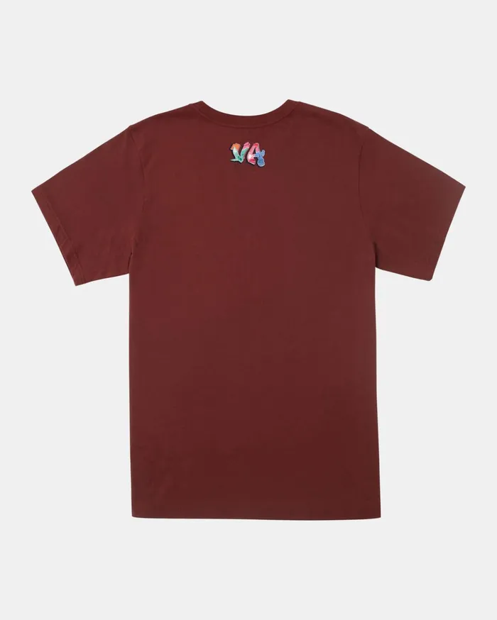 RVCA Tees Tanks Boy039s Black Book TShirt Red Earth 8211 Boys