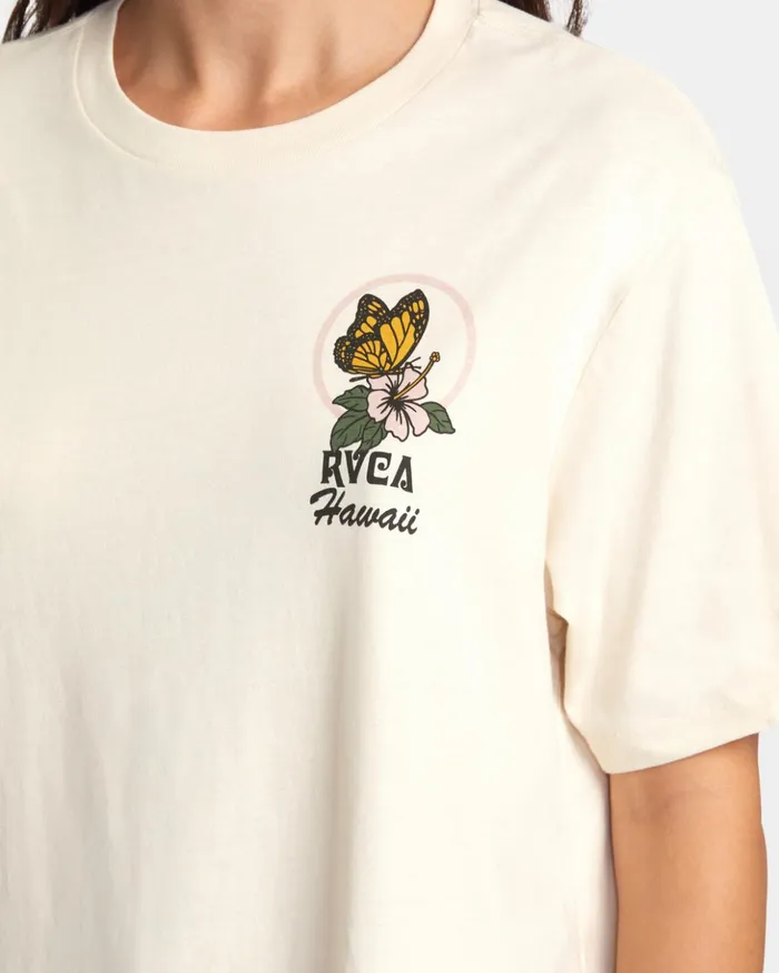 RVCA Tees Tanks Wish You Were Here TShirt Latte 8211 Women
