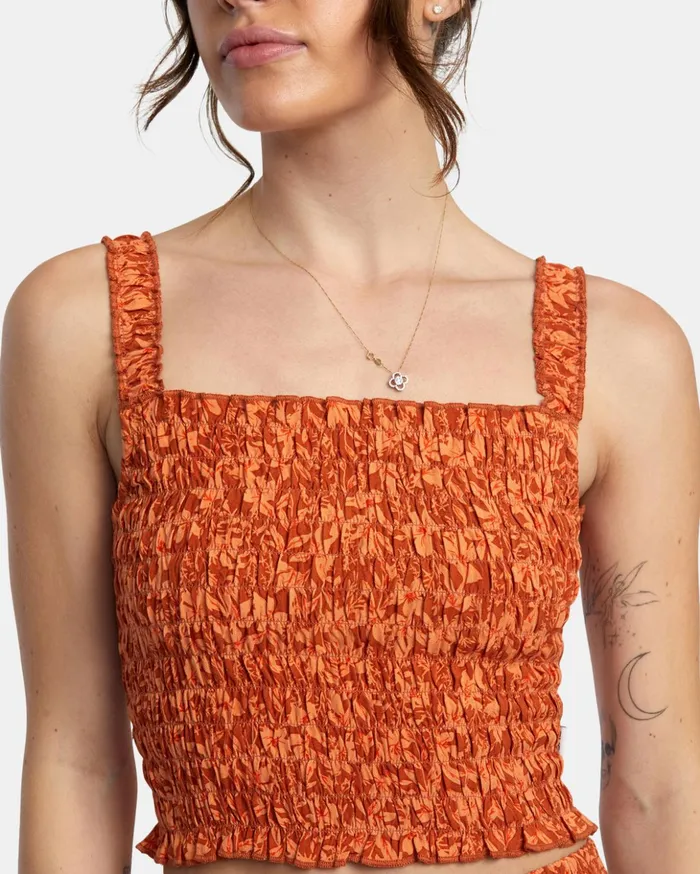RVCA Tops Terrace Tank Top Sandlewood 8211 Women