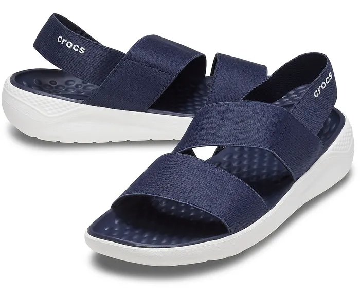 Sandals LiteRide Stretch Sandal Navy White 8211 Crocs Women