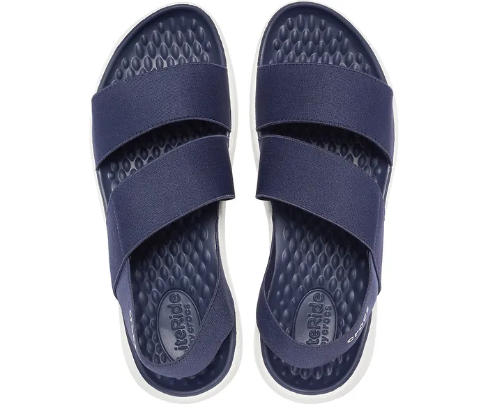 Sandals LiteRide Stretch Sandal Navy White 8211 Crocs Women