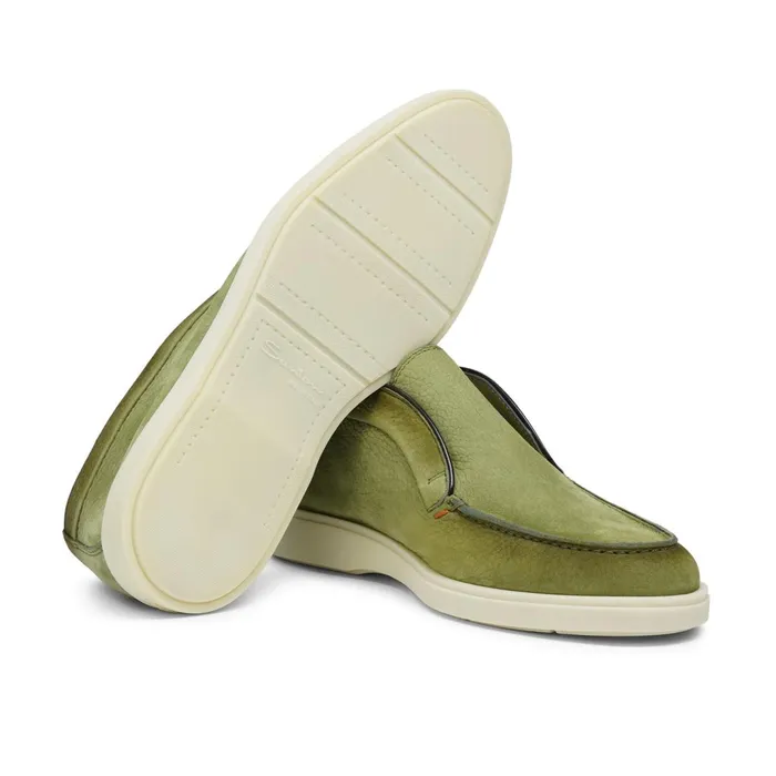 Santoni Green Nubuck Desert Boot Men Boots
