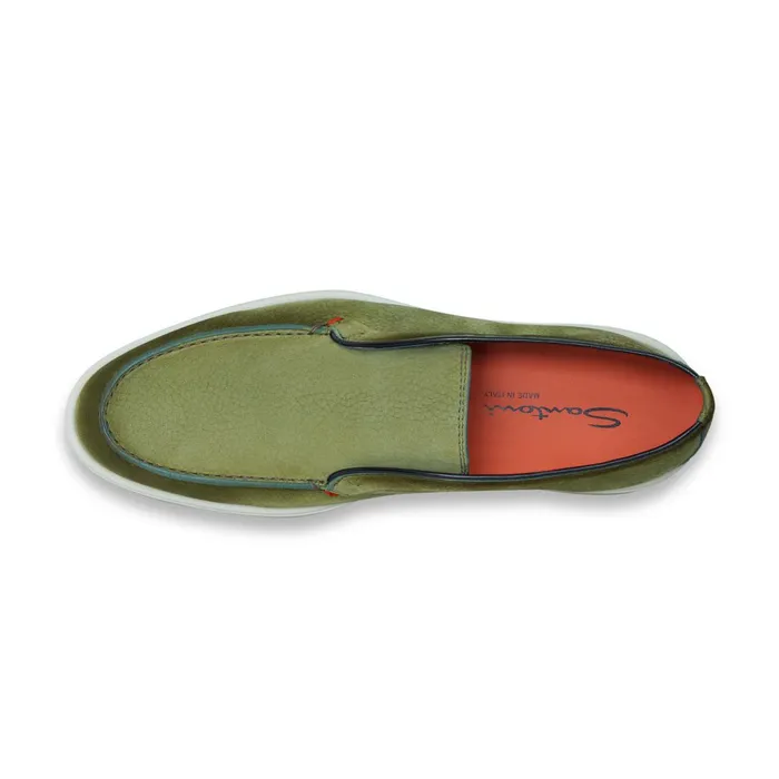 Santoni Green Nubuck Desert Boot Men Boots