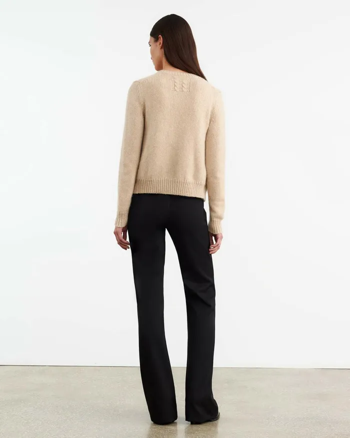 SASKIA CASHMERE CARDIGAN Redwood Melange Women Nili Lotan Knits and Sweaters