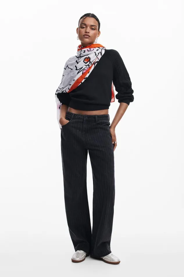 Scarves And Scarf Women Desigual Floral Scarf White