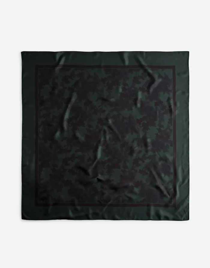 Scarves Women Madewell Oversized Silk Bandana Luxury Forest