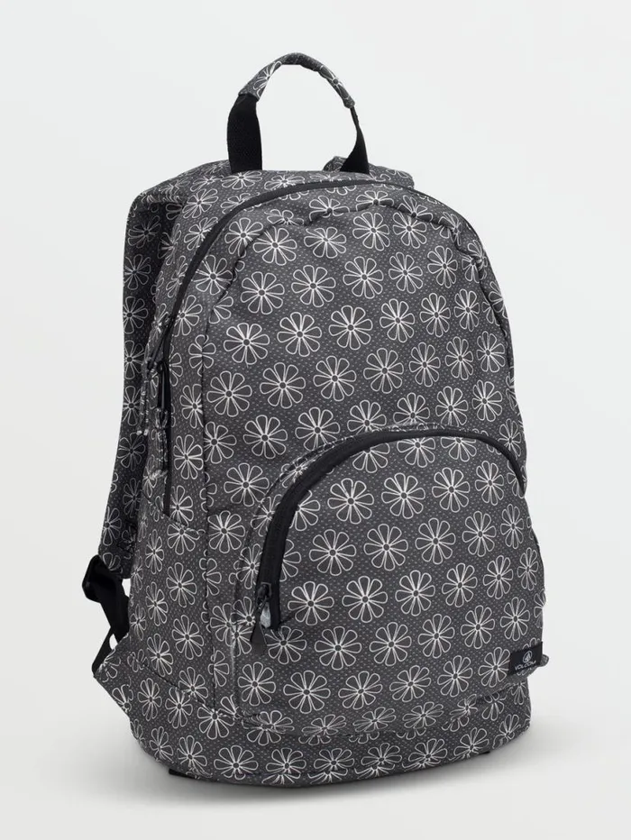 Schoolyard Canvas Backpack 8211 BlackWhite Kids Volcom Accessories