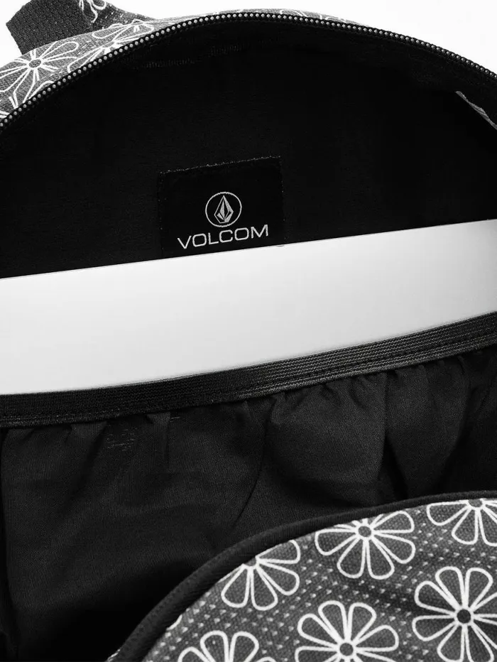 Schoolyard Canvas Backpack 8211 BlackWhite Kids Volcom Accessories