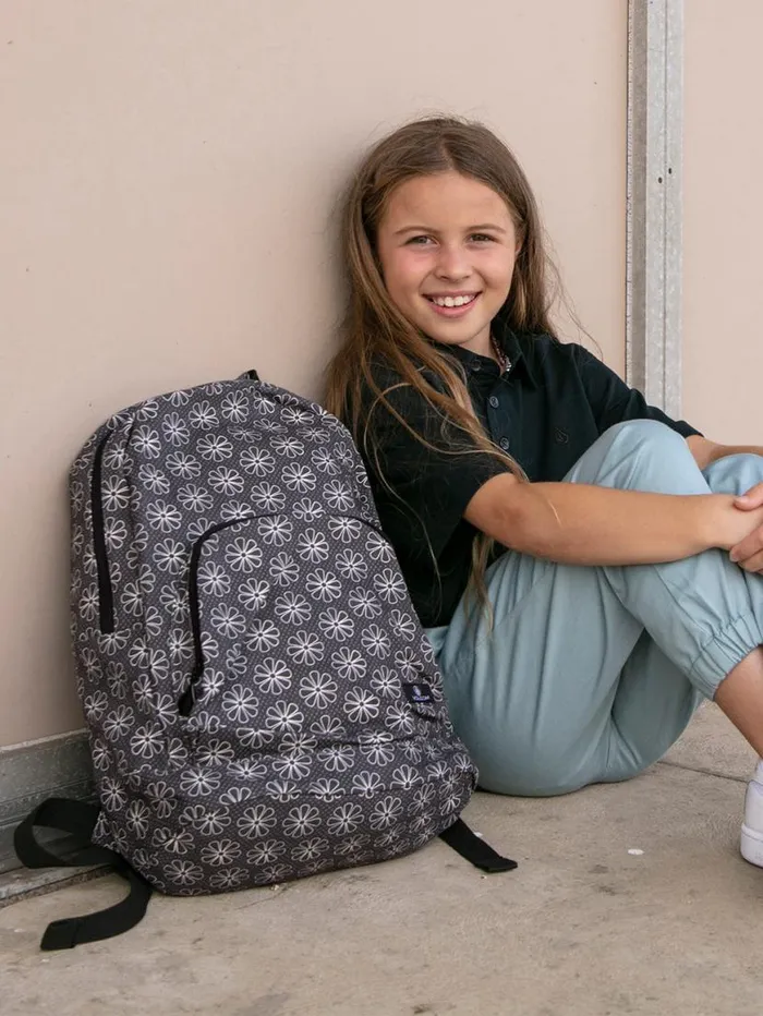Schoolyard Canvas Backpack 8211 BlackWhite Kids Volcom Accessories