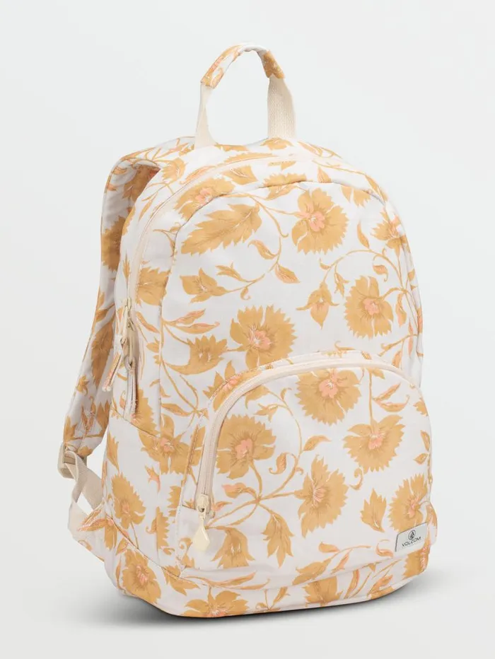 Schoolyard Canvas Backpack 8211 Dust Gold Womens Volcom Bags and Backpacks