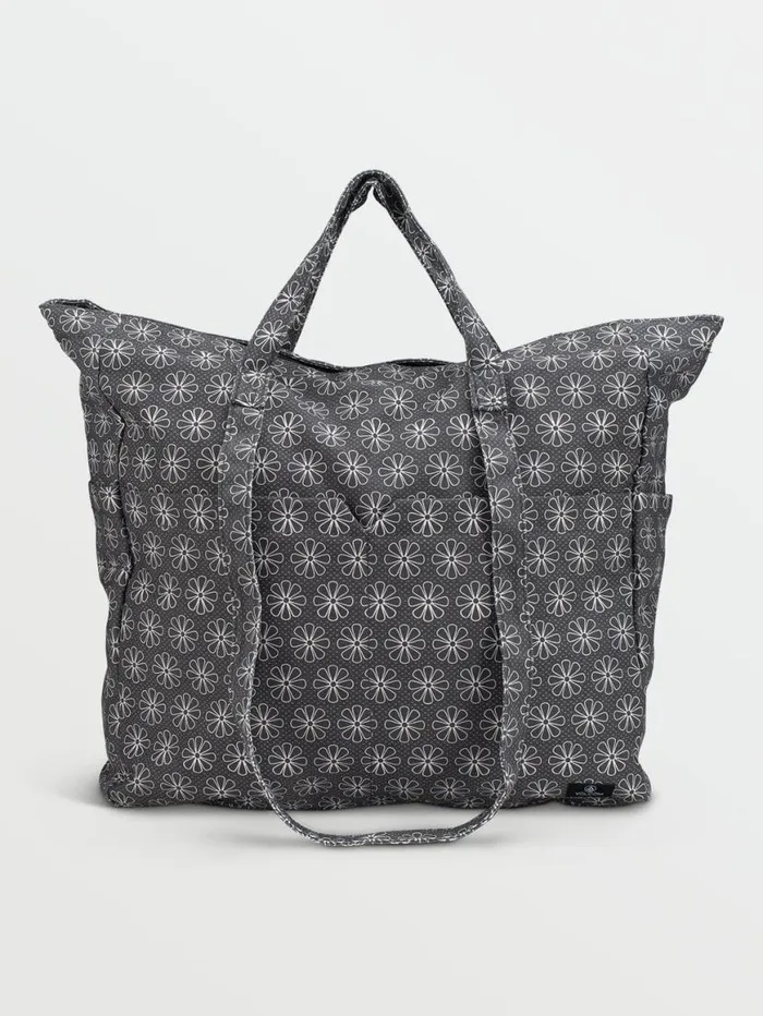 Schoolyard Canvas Tote 8211 BlackWhite Kids Volcom Accessories