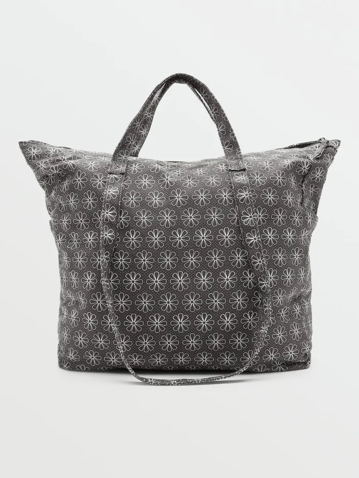 Schoolyard Canvas Tote 8211 BlackWhite Kids Volcom Accessories