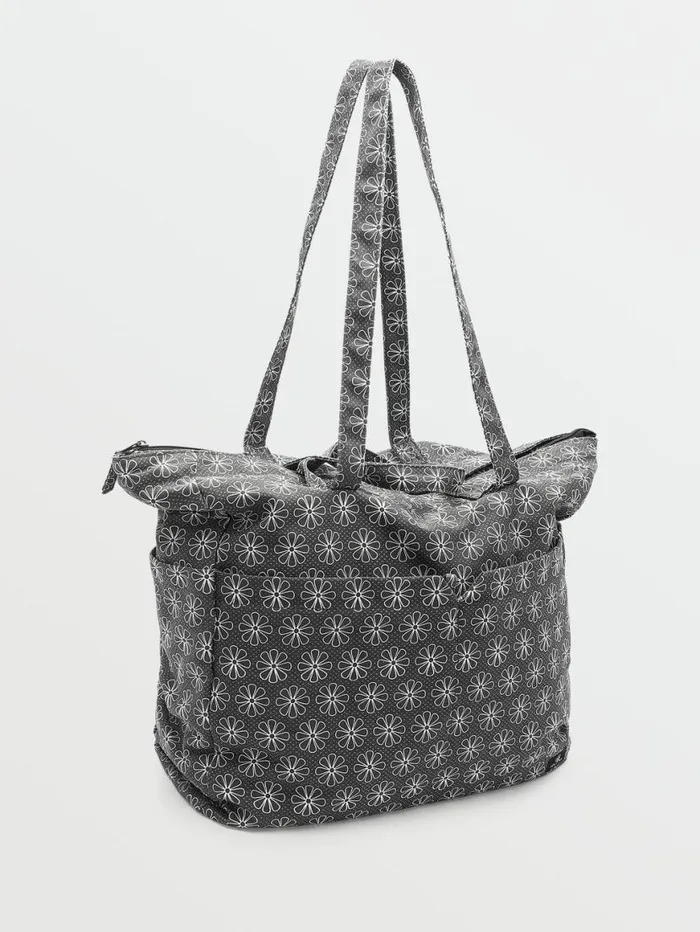 Schoolyard Canvas Tote 8211 BlackWhite Kids Volcom Accessories