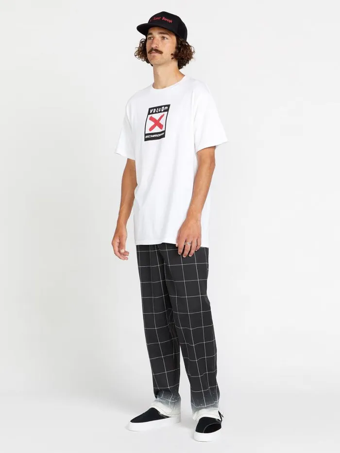 Schroff X Volcom Elastic Waist Pants 8211 Black Mens Volcom Pants