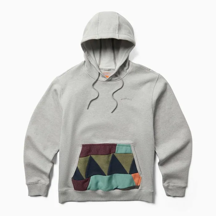 Scrap Pullover Hoody Grey Heather Men Merrell Tops Scrap Pullover Hoody Grey Heather Men Merrell Tops