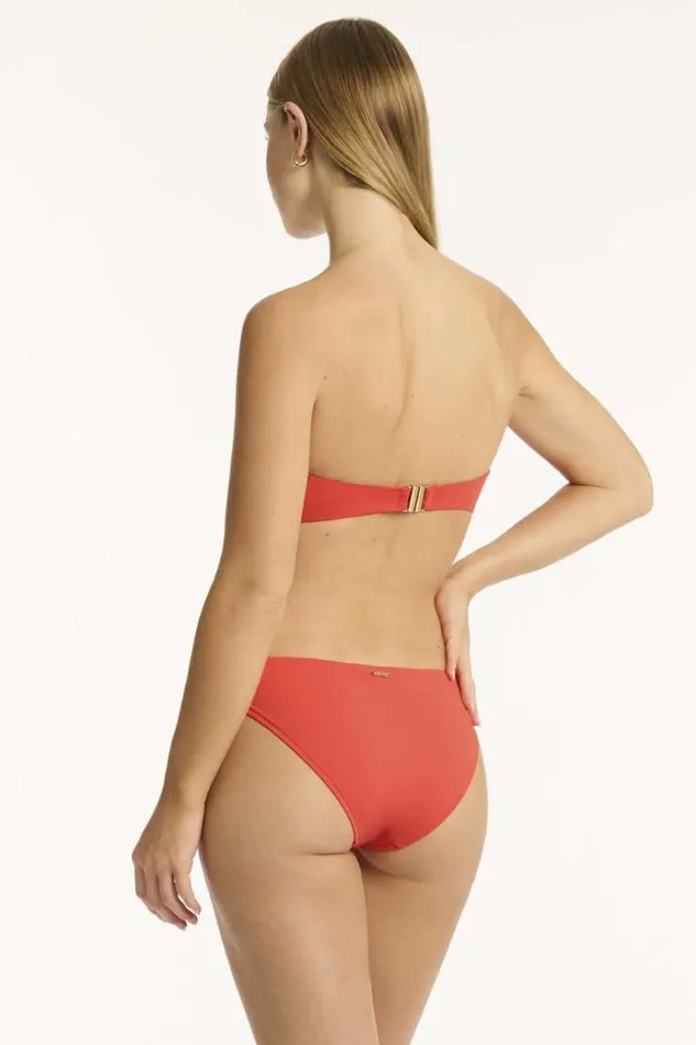 Sea Level Bottoms Casa Del Mar Regular Cheeky Pant Casa Del Mar Flame 8211 Women