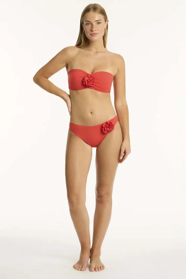 Sea Level Bottoms Casa Del Mar Regular Cheeky Pant Casa Del Mar Flame 8211 Women