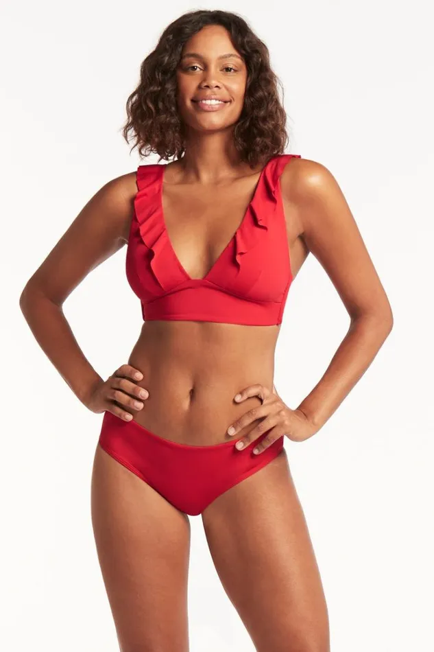 Sea Level Bottoms Eco Essentials Regular Bikini Pant Eco Essentials Red 8211 Women
