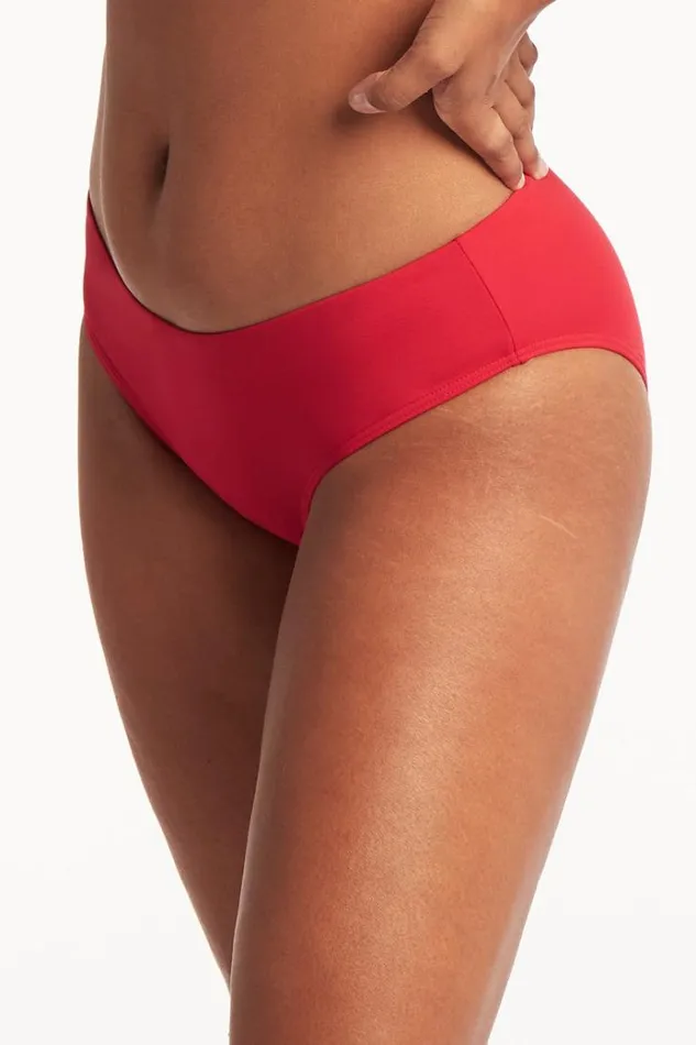Sea Level Bottoms Eco Essentials Regular Bikini Pant Eco Essentials Red 8211 Women