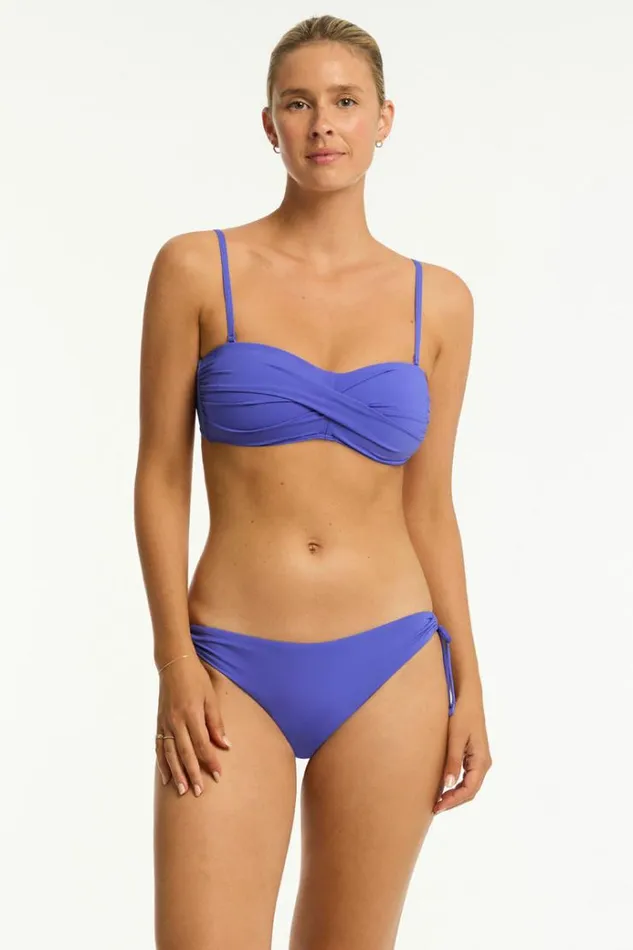 Sea Level Bottoms Essentials Edit Tie Side Cheeky Pant Eco Essentials Iris 8211 Women