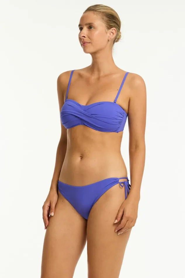Sea Level Bottoms Essentials Edit Tie Side Cheeky Pant Eco Essentials Iris 8211 Women