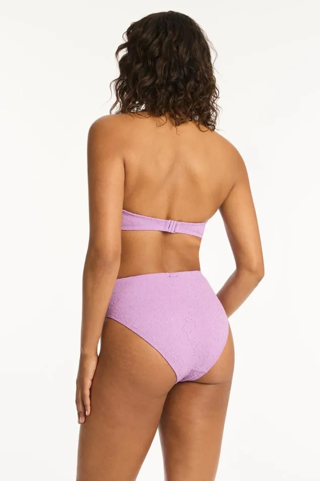 Sea Level Bottoms Interlace Retro High Waist Pant Interlace Lavender 8211 Women Sea Level Bottoms Interlace Retro High Waist Pant Interlace Lavender 8211 Women