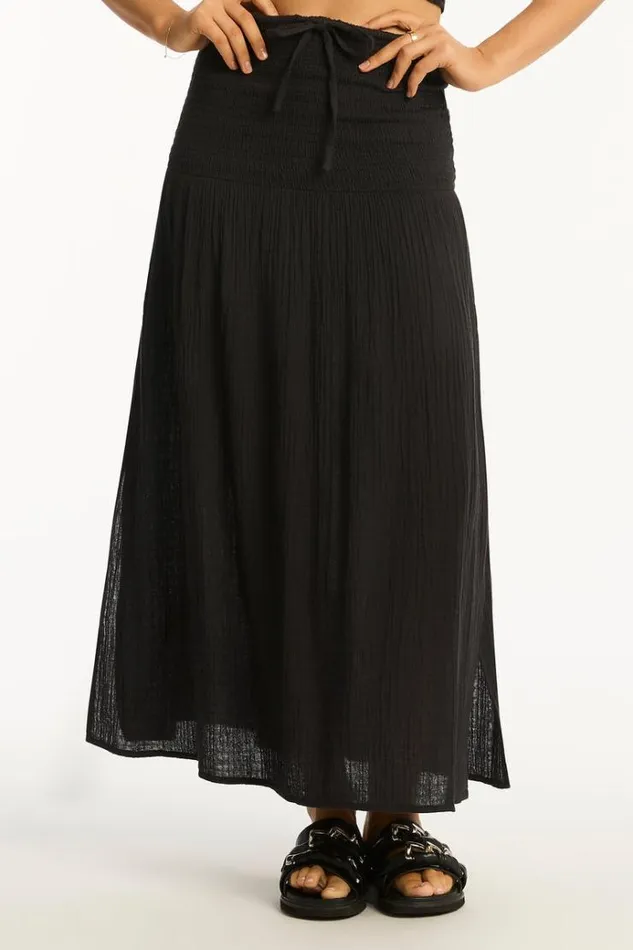 Sea Level Dresses Sunset Beach Skirt Sunset Black 8211 Women