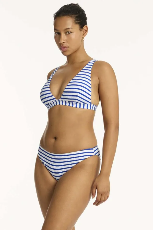 Sea Level Tops Amalfi Longline Tri Amalfi Blue 8211 Women