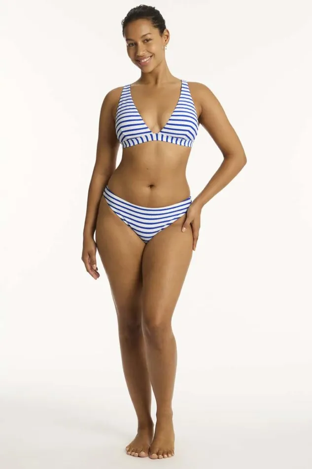 Sea Level Tops Amalfi Longline Tri Amalfi Blue 8211 Women