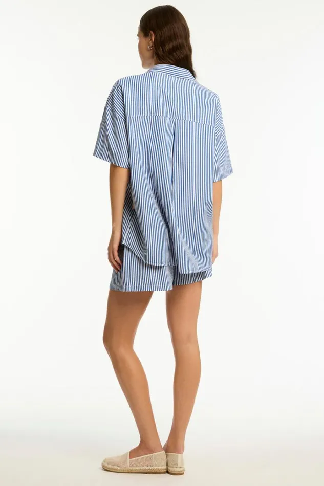 Sea Level Tops Boathouse Aloha Shirt Boathouse 8211 Women