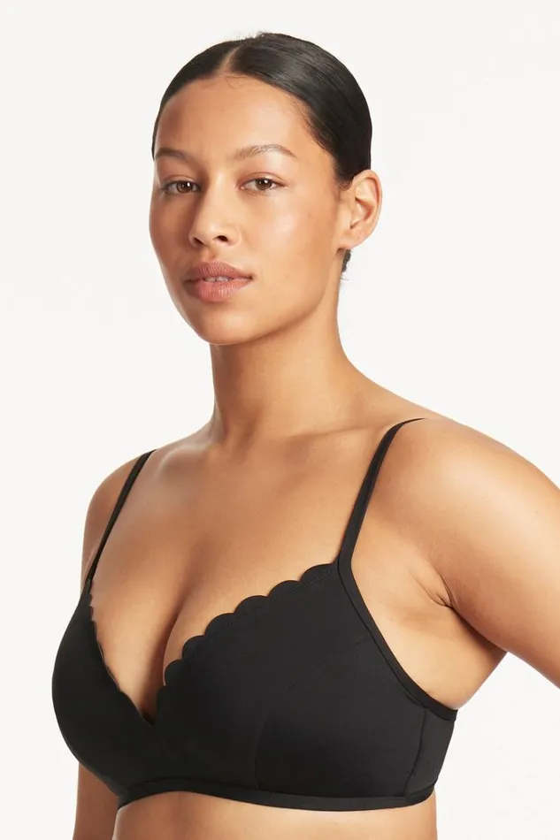 Sea Level Tops Scallop DDD Moulded Cup Bralette Scallop 8211 Women