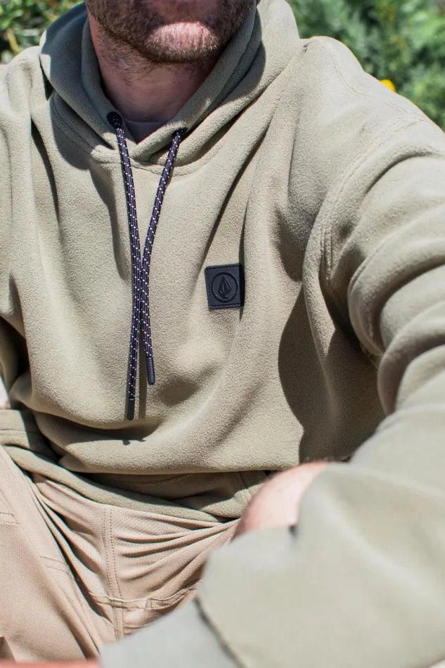 Second Trip Pullover Hoodie 8211 Thyme Green Mens Volcom Hoodies and Sweatshirts