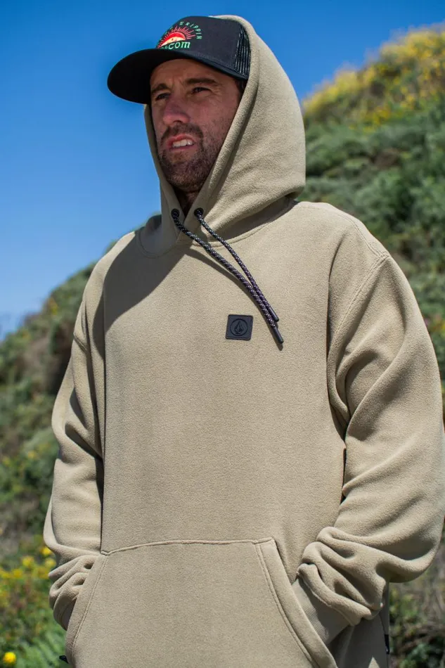 Second Trip Pullover Hoodie 8211 Thyme Green Mens Volcom Hoodies and Sweatshirts
