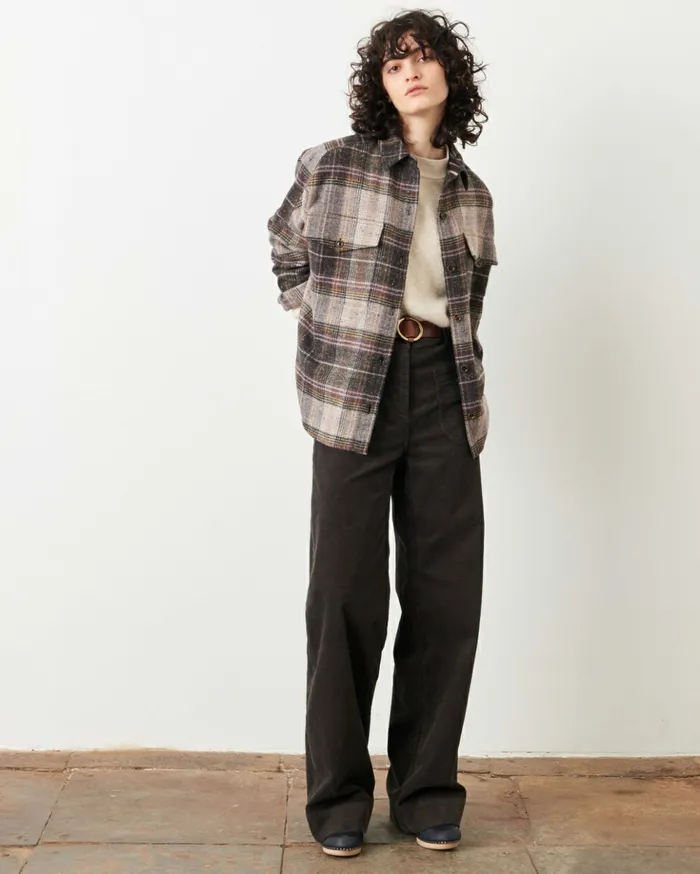 Sessn Womens Jackets Delimountain Lilac Checks