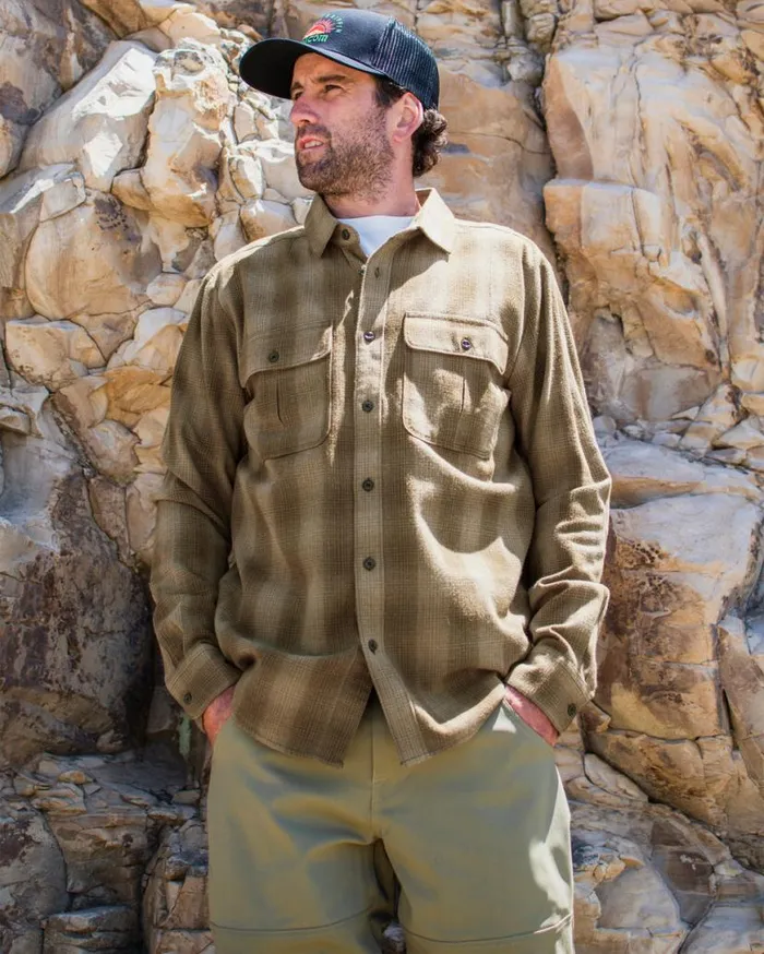 Shadowstone Flannel Long Sleeve Shirt 8211 Dark Earth Mens Volcom Mountain Biking