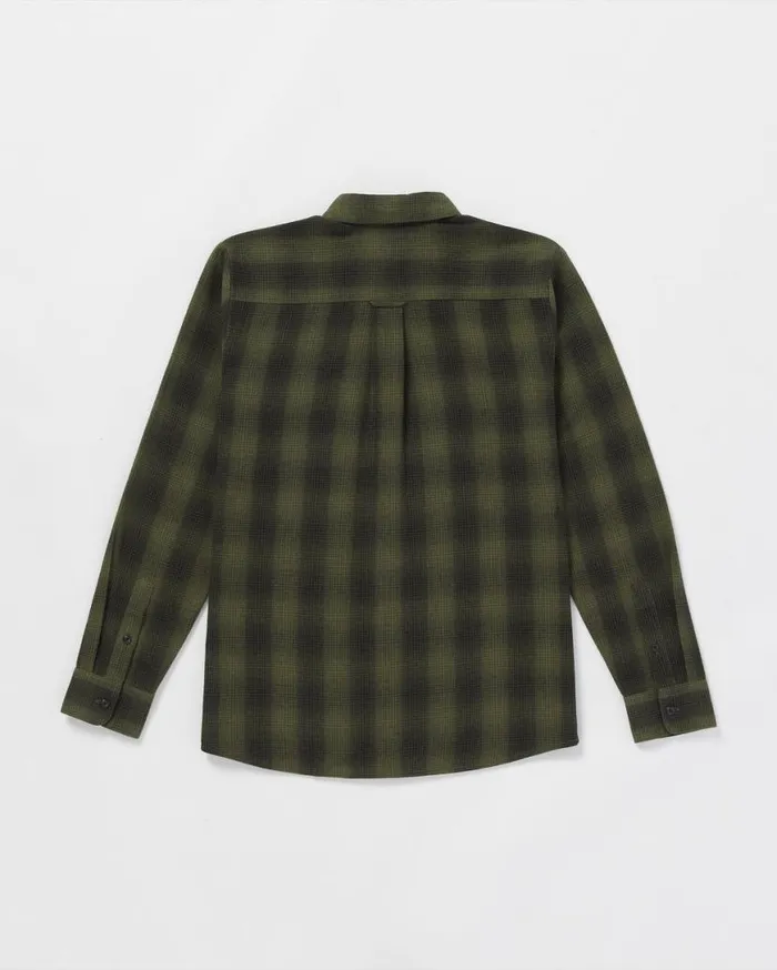 Shadowstone Flannel Long Sleeve Shirt 8211 Winter Moss Mens Volcom Mountain Biking