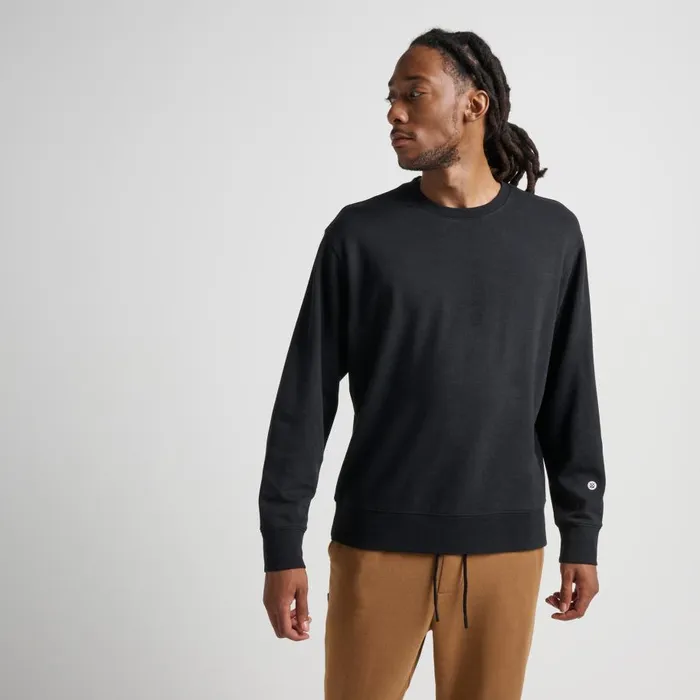 Shelter Crewneck With Butter Blend Black Men Stance Sweatshirts and Hoodies