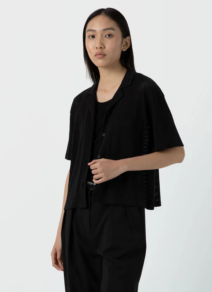 Shirts and Blouses Lace Mesh Shirt Black 8211 ussunspel Women