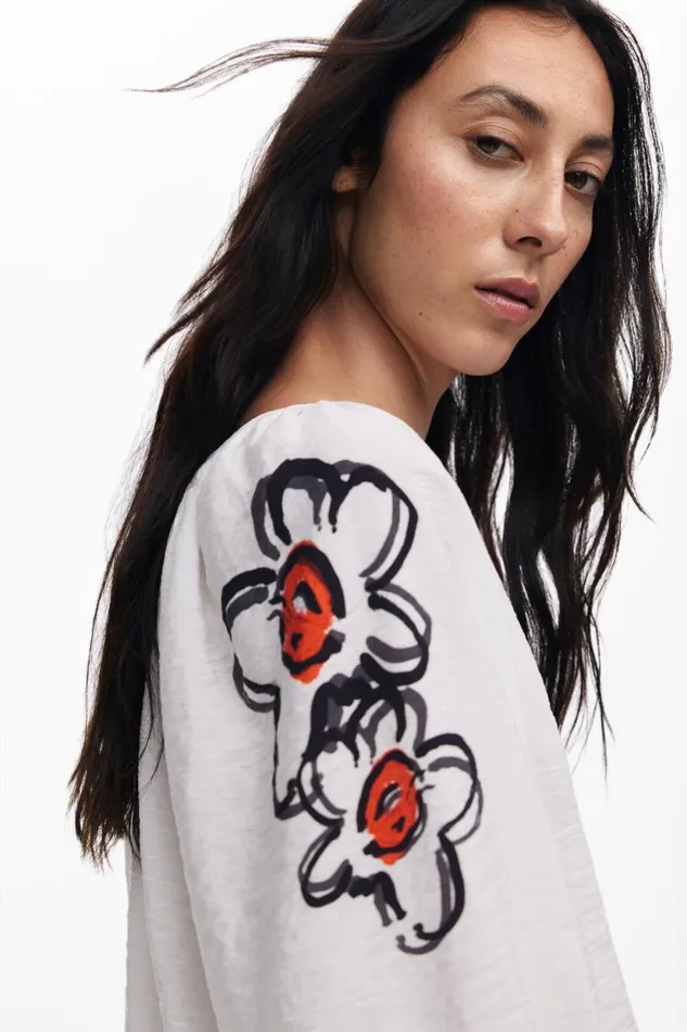Shirts And Blouses Women Desigual Floral Blouse White