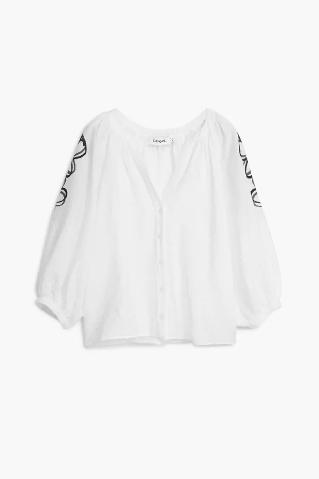 Shirts And Blouses Women Desigual Floral Blouse White