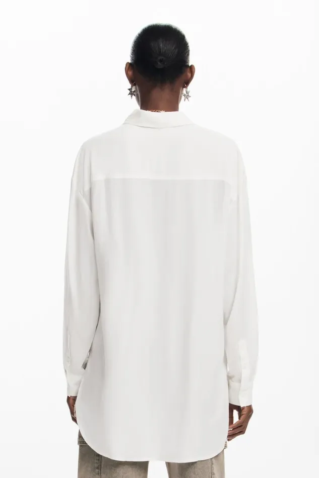 Shirts And Blouses Women Desigual Letter Print Shirt White