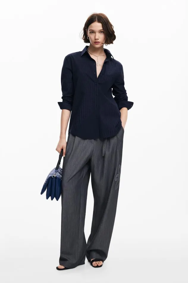 Shirts And Blouses Women Desigual Plain Shirt Blue
