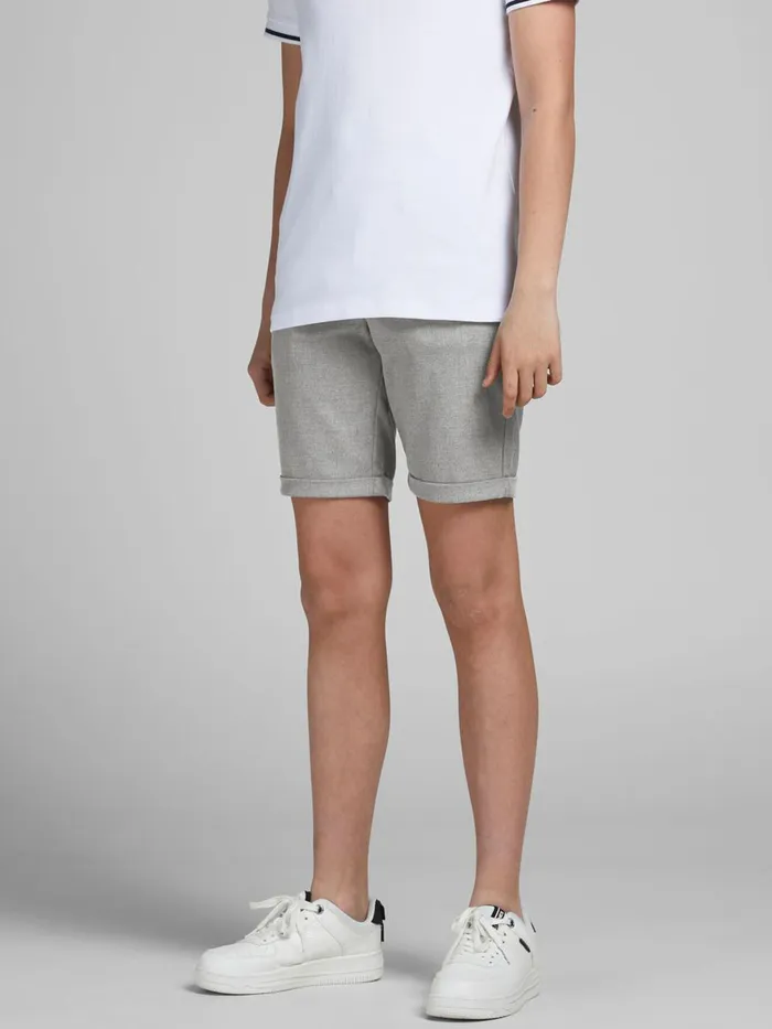 Shirts JACK and JONES Junior BOYS CONNOR AKM CHINO SHORTS Grey Grey Melange Gift Ideas