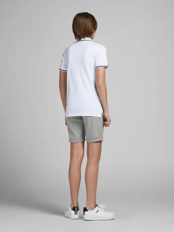 Shirts JACK and JONES Junior BOYS CONNOR AKM CHINO SHORTS Grey Grey Melange Gift Ideas