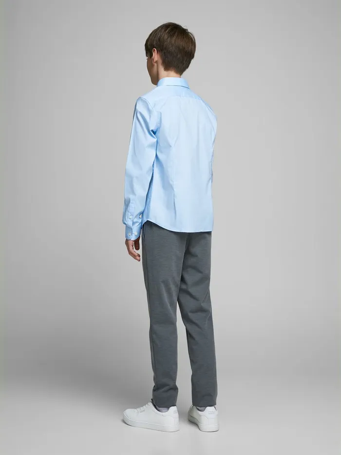 Shirts JACK and JONES Junior BOYS CURVED HEM SHIRT Blue Cashmere Blue On Sale
